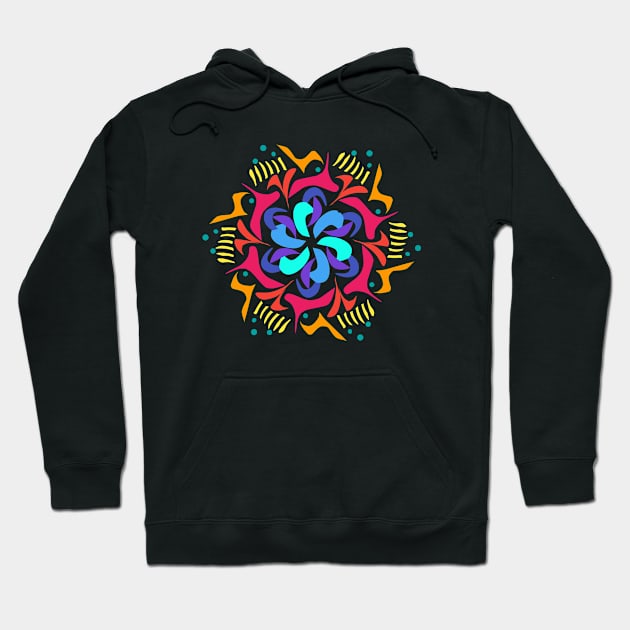 Colorful Mandala Hoodie by Fadmel